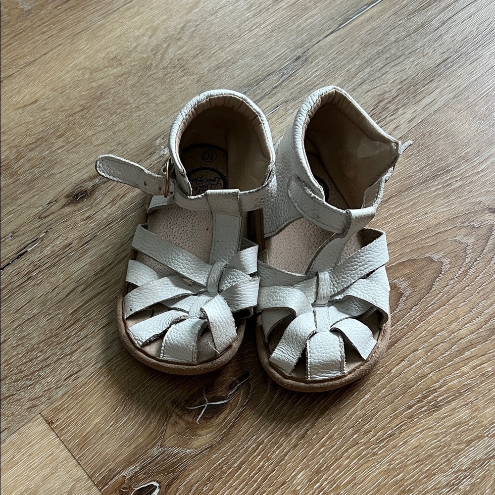Little Love Bug White Sandals